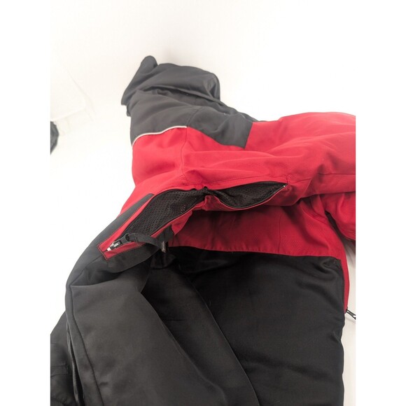 Starter Vintage Red Black Down Feather Puffer Ski Jacket Coat Size 2XL - Picture 11 of 14